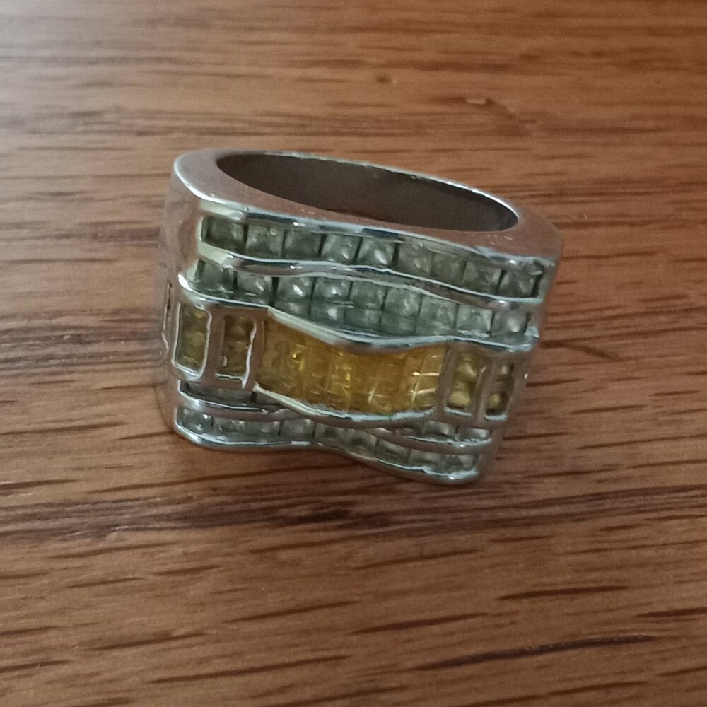 Men's Rhinestone Ring - Picture 8 of 10